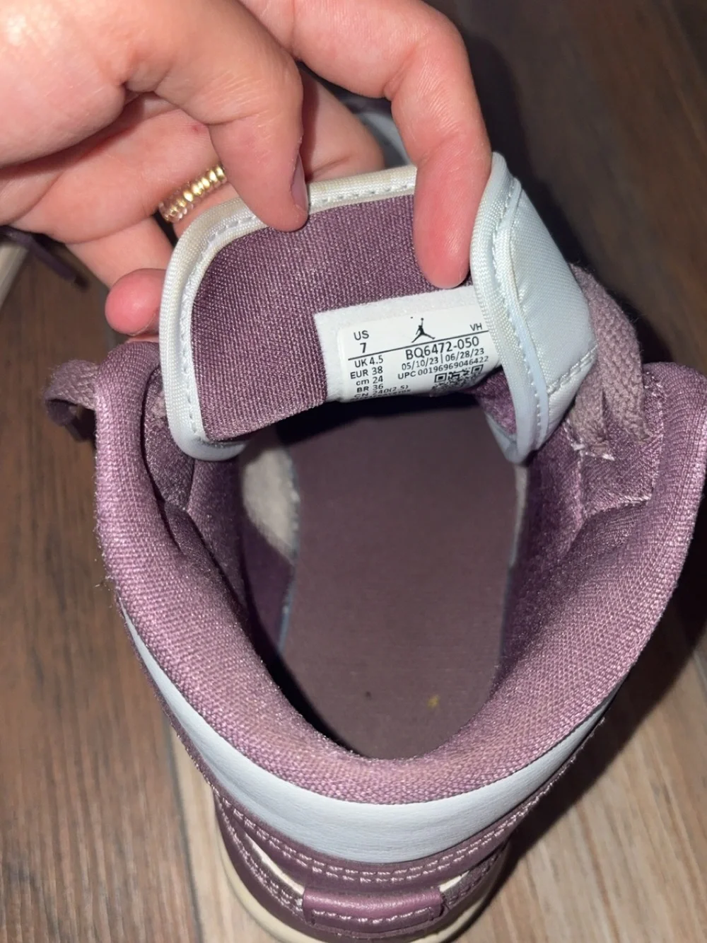 Nike Women’s High-Top Sneakers — Maroon and White